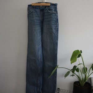 Abercrombie 90s Ultra High Rise Medium Wash Straight Jeans